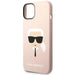 Karl Lagerfeld KLHMP14SSLKHLP iPhone 14 6.1 ’hardcase light pink / light pink Silicone Karl`s Head Magsafe - Cell phone