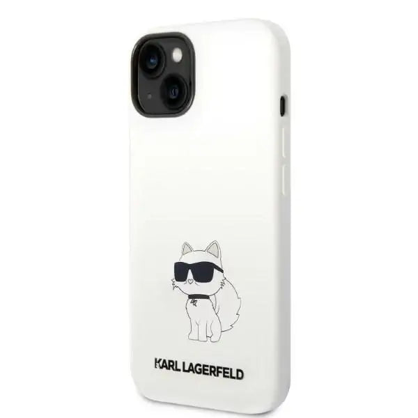 Karl Lagerfeld KLHMP14SSNCHBCH iPhone 14 6.1’’ hardcase white/white Silicone Choupette MagSafe - Cell phone cases