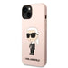 Karl Lagerfeld KLHMP14SSNIKBCP iPhone 14 6.1’’ hardcase pink/pink Silicone Ikonik Magsafe - Cell phone cases