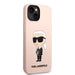 Karl Lagerfeld KLHMP14SSNIKBCP iPhone 14 6.1’’ hardcase pink/pink Silicone Ikonik Magsafe - Cell phone cases