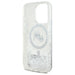 Karl Lagerfeld Liquid Glitter Karl & Choupette Head Magsafe iPhone 16 Pro Case - Clear - Cell phone cases