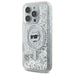 Karl Lagerfeld Liquid Glitter Choupette Head Magsafe iPhone 16 Pro Case - Clear - Cell phone cases