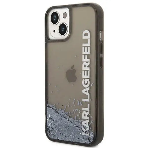 Karl Lagerfeld Liquid Glitter Elong case for iPhone 14 Plus - black - Cell phone cases and covers<<<HurtelXML