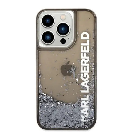 Karl Lagerfeld Liquid Glitter Elong case for iPhone 14 Pro - black - Cell phone cases and covers<<<HurtelXML