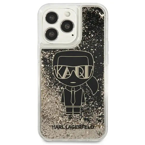 Karl Lagerfeld Liquid Glitter Gatsby Case for iPhone 13 Pro / iPhone 13 - Black - Cell phone cases