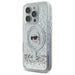 Karl Lagerfeld Liquid Glitter Karl Head Magsafe Case for iPhone 16 Pro Max - Clear - Cell phone cases
