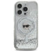 Karl Lagerfeld Liquid Glitter Karl Head Magsafe Case for iPhone 16 Pro Max - Clear - Cell phone cases
