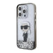 Karl Lagerfeld Liquid Glitter Ikonik case for iPhone 15 Pro Max - transparent - Cell phone cases and covers<<<HurtelXML