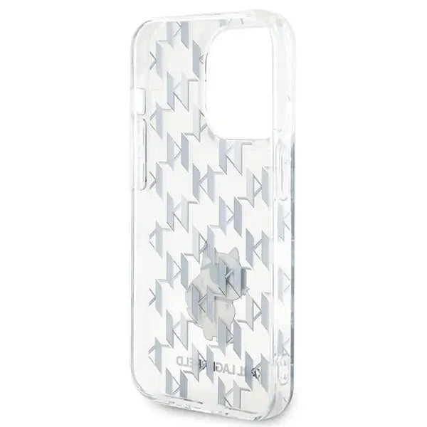 Karl Lagerfeld Monogram Choupette case for iPhone 15 Pro - transparent - Cell phone cases and covers<<<HurtelXML