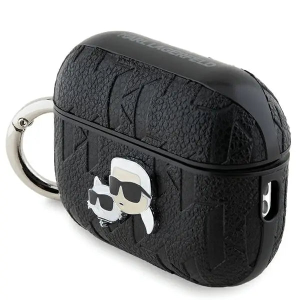 Karl Lagerfeld Monogram Karl & Choupette Head case for AirPods Pro 2 - black - Cell phone cases and covers<<<HurtelXML