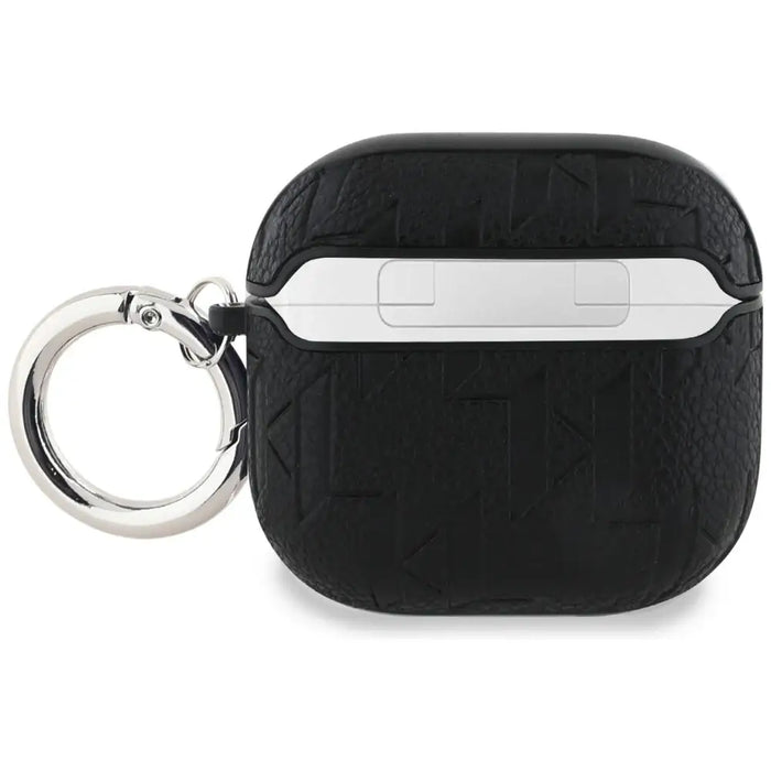 Karl Lagerfeld Monogram Karl Head Case for AirPods 4 - Black - Cell phone cases and covers<<<HurtelXML