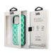 Karl Lagerfeld Monogram Stripe iPhone 14 Pro Case - Green - Cell phone cases and covers<<<HurtelXML