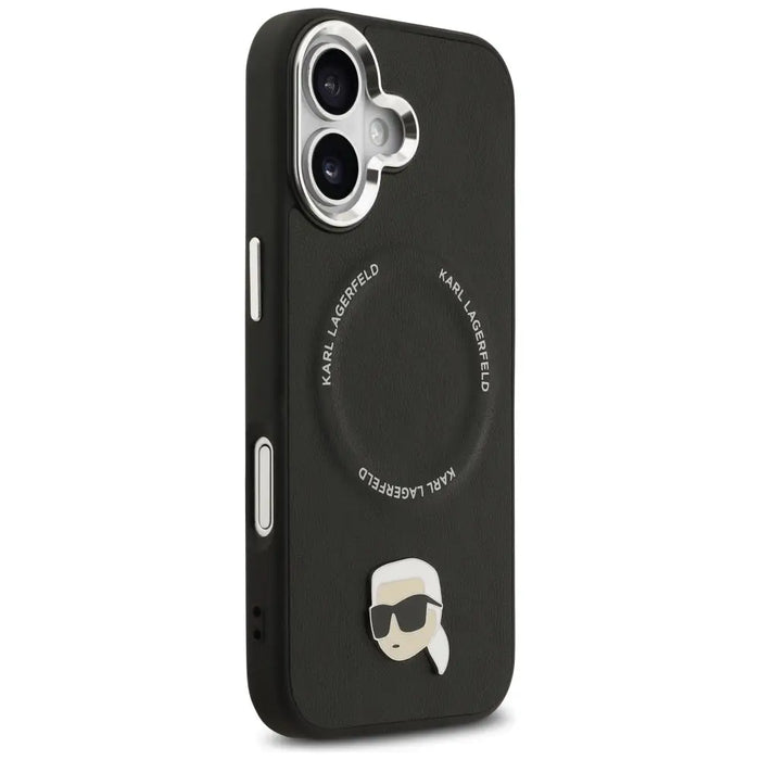 Karl Lagerfeld Karl Pin MagSafe Case for iPhone 17 - Black - Cell phone cases and covers<<<HurtelXML