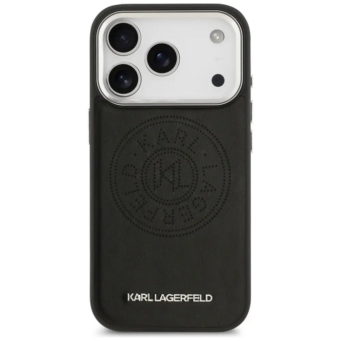 Karl Lagerfeld Point & Metal Logo MagSafe Case for iPhone 17 Pro - Black - Cell phone cases and covers<<<HurtelXML
