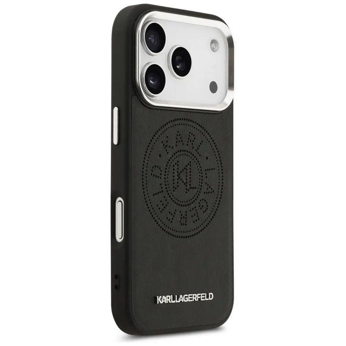 Karl Lagerfeld Point & Metal Logo MagSafe Case for iPhone 17 Pro - Black - Cell phone cases and covers<<<HurtelXML