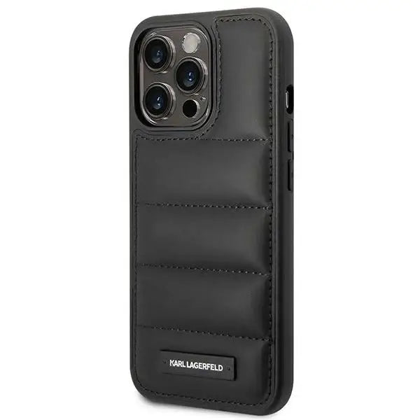 Karl Lagerfeld Puffy Elongated Logo iPhone 14 Pro Case - Black - Cell phone cases and covers<<<HurtelXML