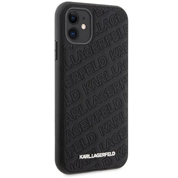 Karl Lagerfeld Quilted K Pattern case for iPhone 11 / Xr - black - Cell phone cases and covers<<<HurtelXML