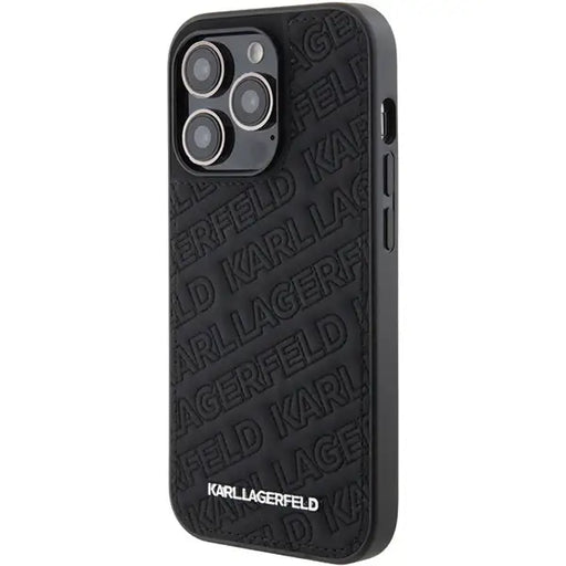 Karl Lagerfeld Quilted K Pattern case for iPhone 15 Pro Max - black - Cell phone cases and covers<<<HurtelXML