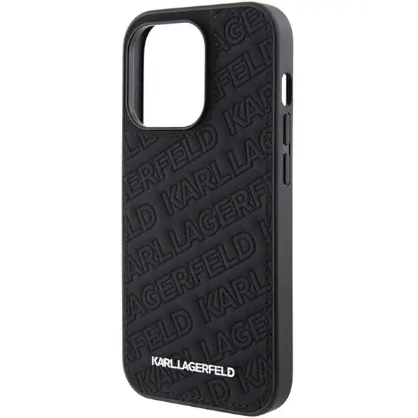 Karl Lagerfeld Quilted K Pattern case for iPhone 15 Pro Max - black - Cell phone cases and covers<<<HurtelXML