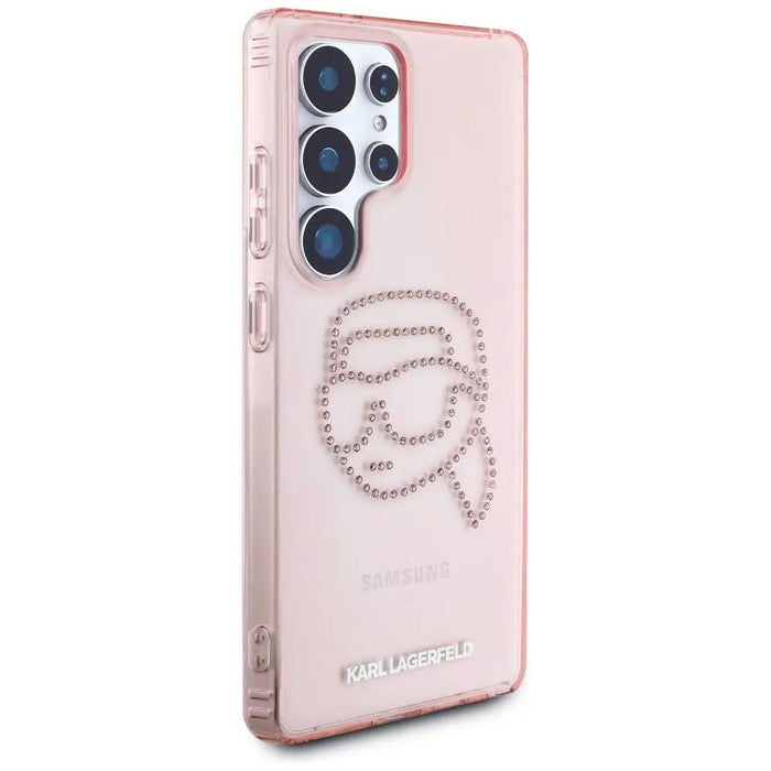 Karl Lagerfeld Rhinestones K. Head Logo Samsung Galaxy S25 Ultra Case Pink - Cell phone cases and covers<<<HurtelXML