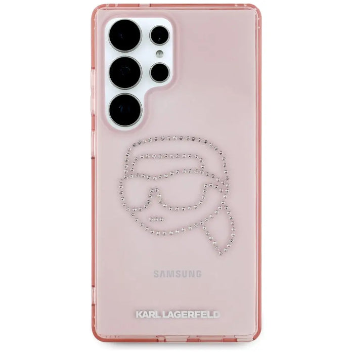Karl Lagerfeld Rhinestones K. Head Logo Samsung Galaxy S25 Ultra Case Pink - Cell phone cases and covers<<<HurtelXML