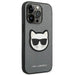 Karl Lagerfeld Saffiano Choupette Head Patch case for iPhone 14 Pro - silver - Cell phone cases and covers<<<HurtelXML