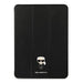 Karl Lagerfeld Saffiano Ikonic Karl Case for iPad 11’’ Pro 2021 - Black - Cell phone cases and covers<<<HurtelXML