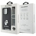 Karl Lagerfeld Saffiano Karl&Choupette Metal Pin CBDY Strap iPhone 16 Pro Case - Black - Cell phone cases