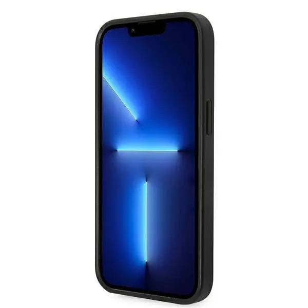 Karl Lagerfeld Saffiano Karl’s Head Patch case for iPhone 14 Plus - silver - Cell phone cases and covers<<<HurtelXML