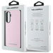 Karl Lagerfeld Saffiano Metal Logo Case for Samsung Galaxy A56 - Pink - Cell phone cases and covers<<<HurtelXML