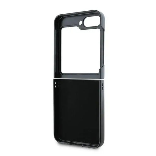 Karl Lagerfeld Saffiano Monogram Ikonik Pin Case for Samsung Galaxy Z Flip 6 - Black - Cell phone cases