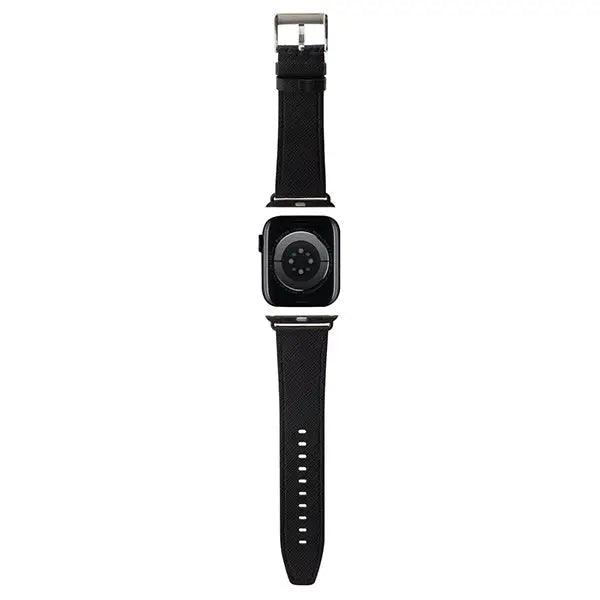 Karl Lagerfeld Saffiano Monogram strap for Apple Watch 42/44/45/49mm - black - Other cell phone equipment<<<HurtelXML