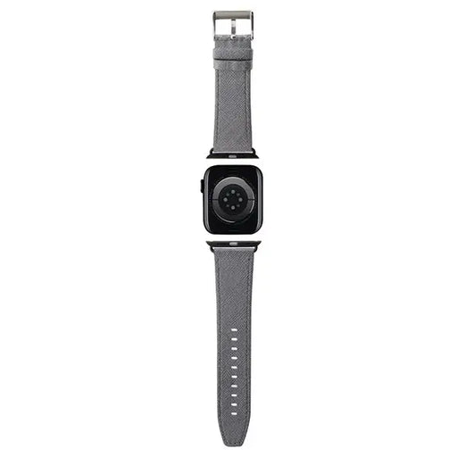 Karl Lagerfeld Saffiano Monogram strap for Apple Watch 42/44/45/49mm - silver - Other cell phone equipment<<<HurtelXML