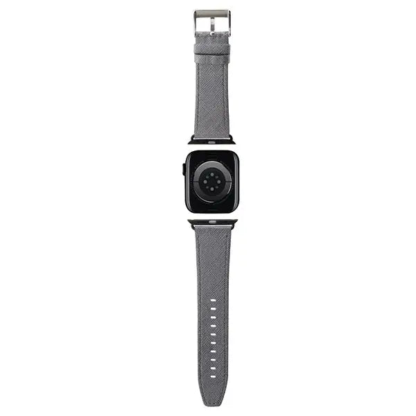 Karl Lagerfeld Saffiano Monogram strap for Apple Watch 42/44/45/49mm - silver - Other cell phone equipment<<<HurtelXML