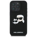 Karl Lagerfeld Silicone Case Heads Print MagSafe for iPhone 16 Pro Max - Black - Cell phone cases and covers<<<HurtelXML