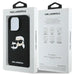 Karl Lagerfeld Silicone Case Heads Print MagSafe for iPhone 16 Pro Max - Black - Cell phone cases and covers<<<HurtelXML