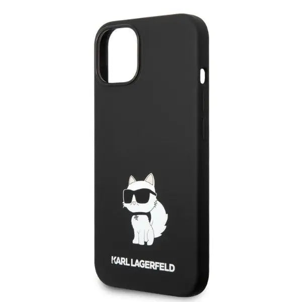 Karl Lagerfeld Silicone Choupette case for iPhone 14 Plus - black - Cell phone cases and covers<<<HurtelXML