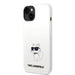 Karl Lagerfeld Silicone Choupette case for iPhone 14 Plus - white - Cell phone cases and covers<<<HurtelXML