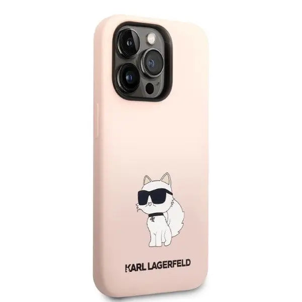 Karl Lagerfeld Silicone Choupette case for iPhone 14 Pro Max - pink - Cell phone cases and covers<<<HurtelXML