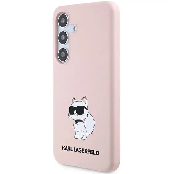 Karl Lagerfeld Silicone Choupette case for Samsung Galaxy S24+ - pink - Cell phone cases and covers<<<HurtelXML
