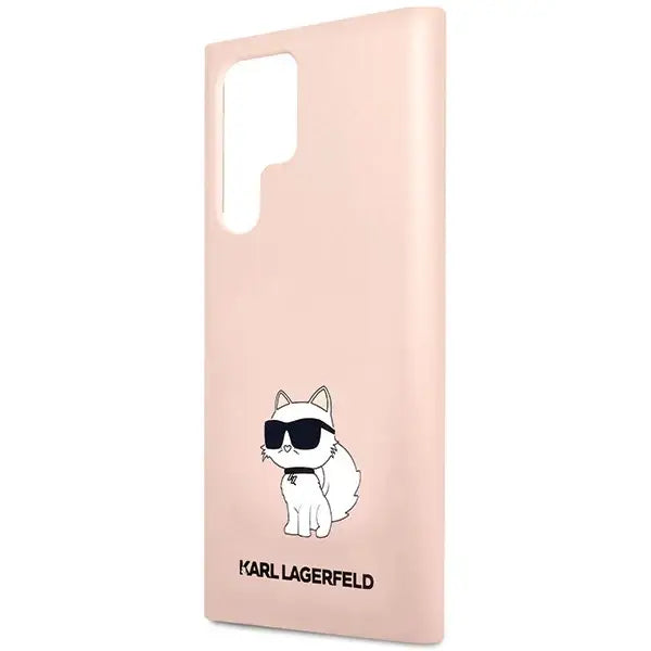 Karl Lagerfeld Silicone Choupette case for Samsung Galaxy S24 Ultra - pink - Cell phone cases and covers<<<HurtelXML