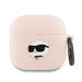 Karl Lagerfeld Silicone Choupette Head 3D Case for AirPods 4 - Pink - Cell phone cases and covers<<<HurtelXML