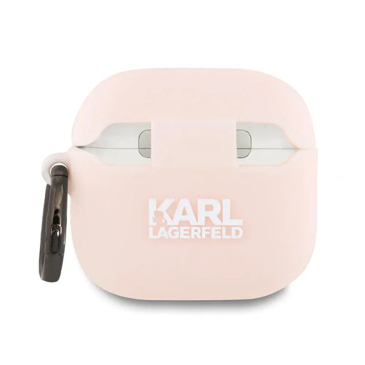 Karl Lagerfeld Silicone Choupette Head 3D Case for AirPods 4 - Pink - Cell phone cases and covers<<<HurtelXML