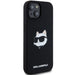 Karl Lagerfeld Silicone Choupette Head MagSafe Case for iPhone 15/14/13 - Black - Cell phone cases