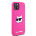 Karl Lagerfeld Silicone Choupette Head MagSafe case for iPhone 15 / 14 / 13 - pink - Cell phone cases