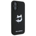 Karl Lagerfeld Silicone Choupette Head Print MagSafe iPhone 16 Case - Black - Cell phone cases and covers<<<HurtelXML
