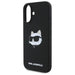 Karl Lagerfeld Silicone Choupette Head Print MagSafe iPhone 16 Case - Black - Cell phone cases and covers<<<HurtelXML