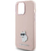 Karl Lagerfeld Silicone Choupette Metal Pin case for iPhone 15 Pro - pink - Cell phone cases and covers<<<HurtelXML