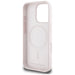 Karl Lagerfeld Silicone Double Heads And Circle MagSafe Case for iPhone 16 Pro Pink - Cell phone cases