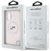 Karl Lagerfeld Silicone Double Heads And Circle MagSafe Case for iPhone 16 Pink - Cell phone cases
